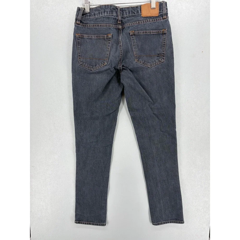 Aeropostale Mens Jeans Slim Straight Faded Black Stretch Denim 28x32